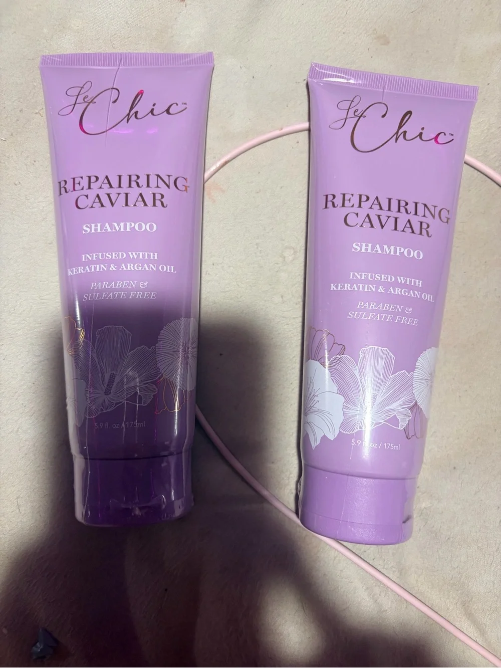 Le Chic Repairing Caviar Shampoo Keratin&Argan Oil (Set of 2) & Beaty Gift Bag🎁